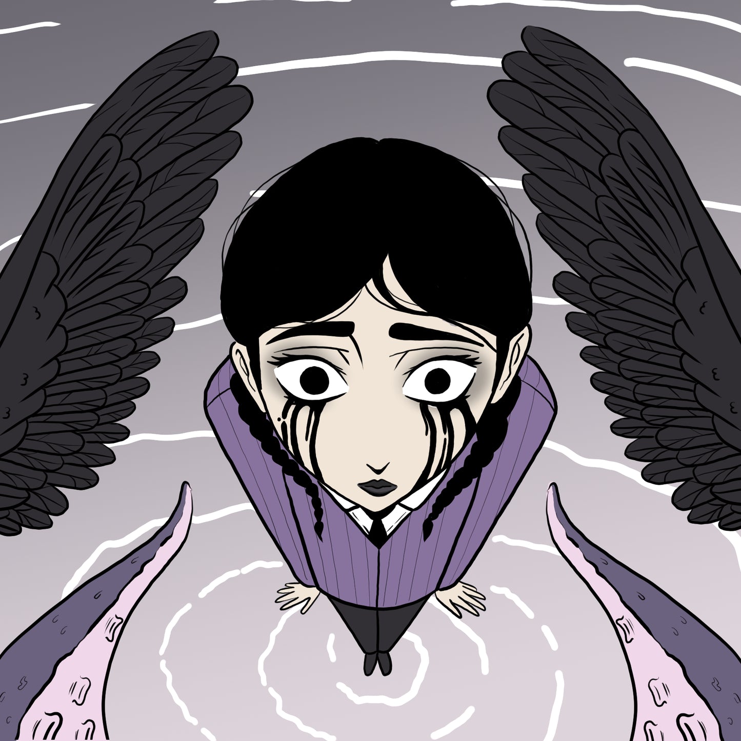 Wednesday Adams having a vision