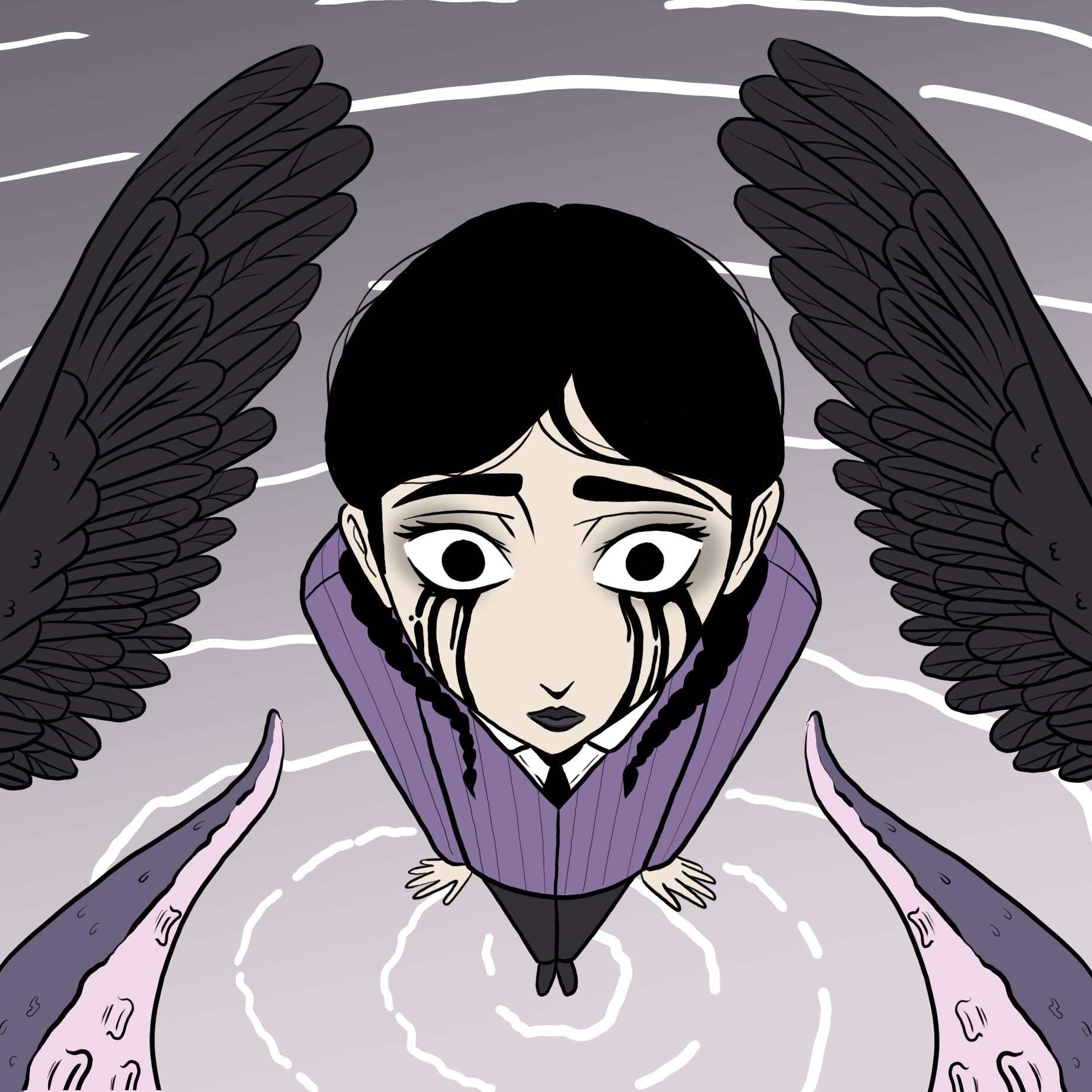 Wednesday Adams having a vision