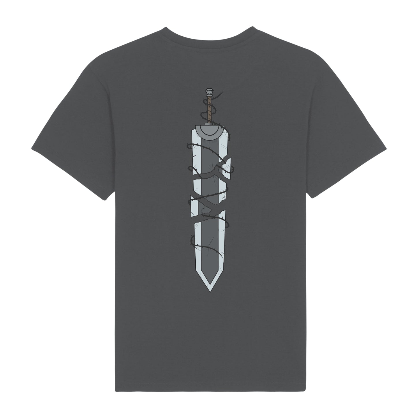 The berserkers heart gray T-shirt – Anime Style for Anime Lovers - Original Design