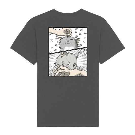 Дизайнерска аниме тениска. Котка
