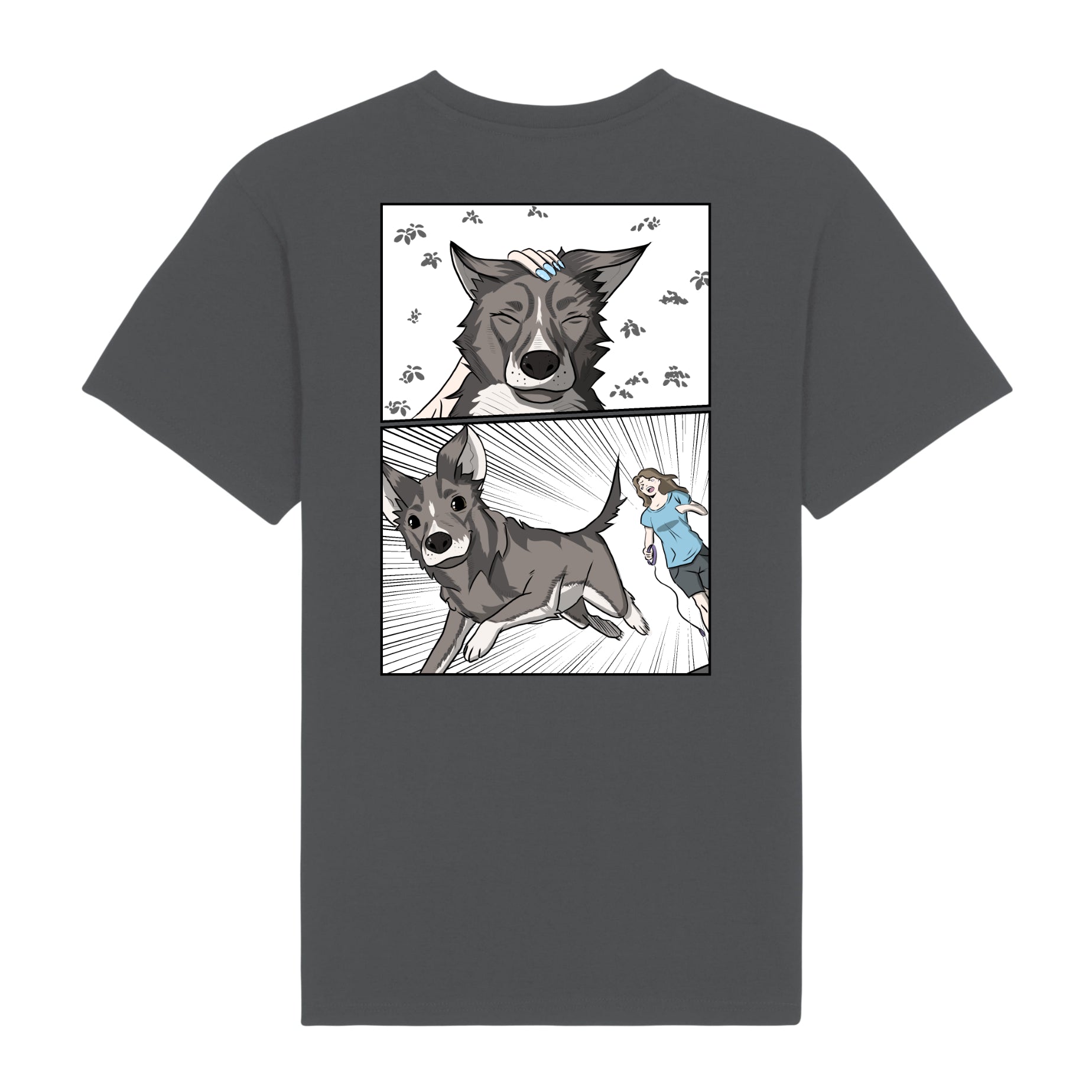 Дизайнерска аниме тениска. Куче