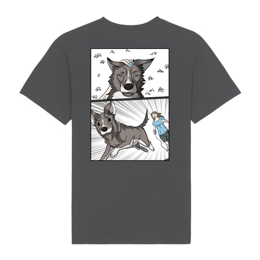 Дизайнерска аниме тениска. Куче