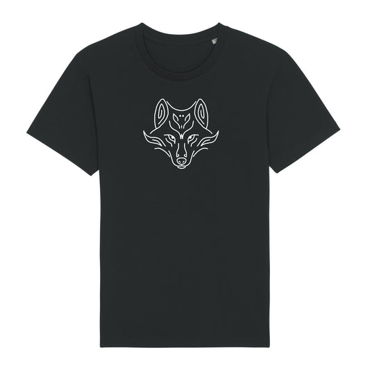 Wolf Line Art T-Shirt – Anime Style for Anime Lovers - Original Design