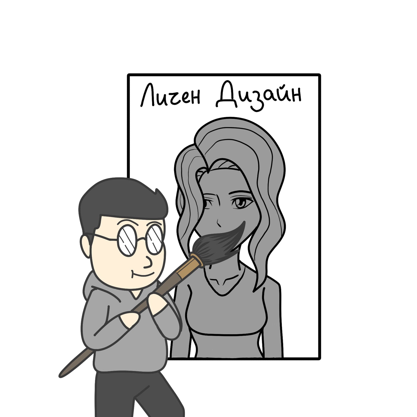 Unique anime portrait from a photo – a digital painting as an ideal gift