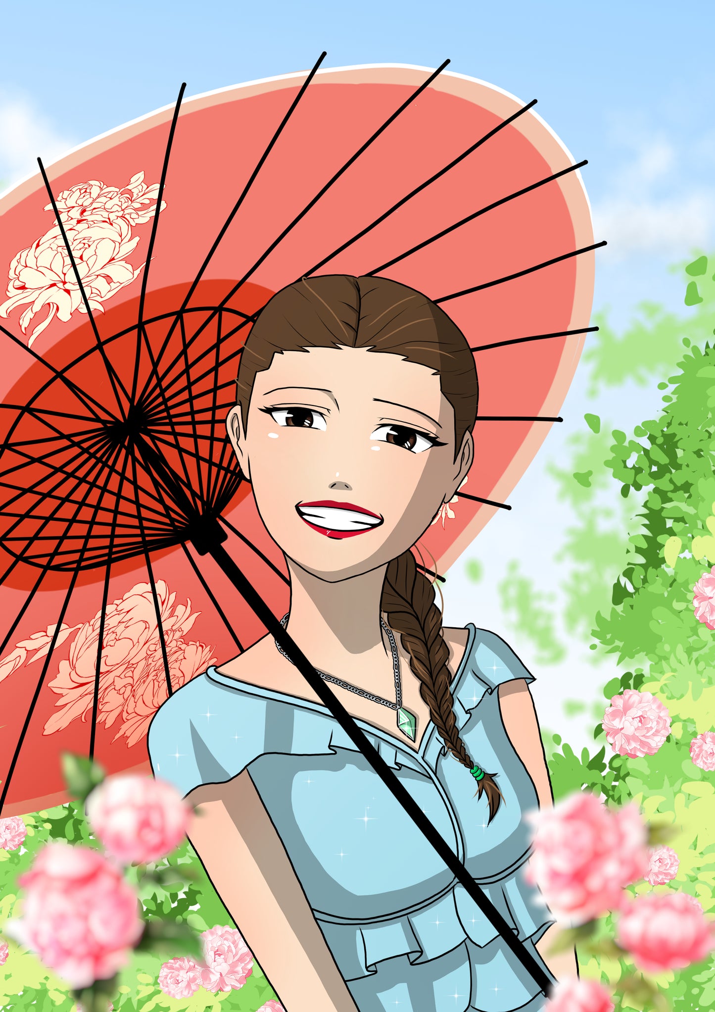 Unique Anime Caricature - Personalized Character Illustration as a Gift for You or a Loved One - Digital